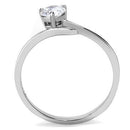 Mens Rings TK3257 Stainless Steel Ring with AAA Grade CZ