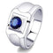 Mens Rings TK3459 Stainless Steel Ring with Synthetic in Montana