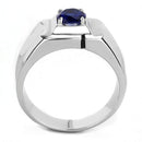 Mens Rings TK3459 Stainless Steel Ring with Synthetic in Montana