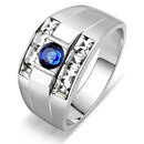 Mens Rings TK3463 Stainless Steel Ring with Synthetic in Montana