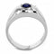 Mens Rings TK3463 Stainless Steel Ring with Synthetic in Montana