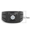 Mens Rings TK3466 Black - Stainless Steel Ring with AAA Grade CZ