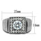 Mens Rings TK347 Stainless Steel Ring with AAA Grade CZ