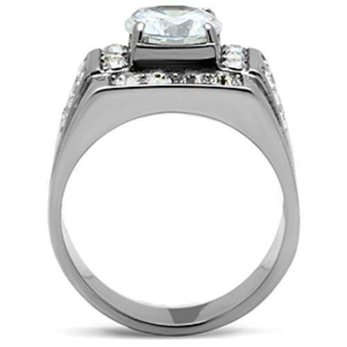 Mens Rings TK348 Stainless Steel Ring with AAA Grade CZ