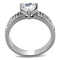 Mens Rings TK3505 Stainless Steel Ring with AAA Grade CZ