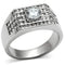 Mens Rings TK351 Stainless Steel Ring with AAA Grade CZ