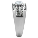 Mens Rings TK351 Stainless Steel Ring with AAA Grade CZ