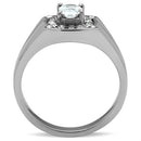 Silver Jewelry Rings Mens Rings TK353 Stainless Steel Ring with AAA Grade CZ Alamode Fashion Jewelry Outlet