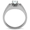 Silver Jewelry Rings Mens Rings TK353 Stainless Steel Ring with AAA Grade CZ Alamode Fashion Jewelry Outlet