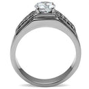 Mens Rings TK354 Stainless Steel Ring with AAA Grade CZ