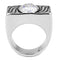 Mens Rings TK3620 Stainless Steel Ring with AAA Grade CZ