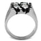 Silver Jewelry Rings Mens Rings TK366 Stainless Steel Ring with AAA Grade CZ Alamode Fashion Jewelry Outlet