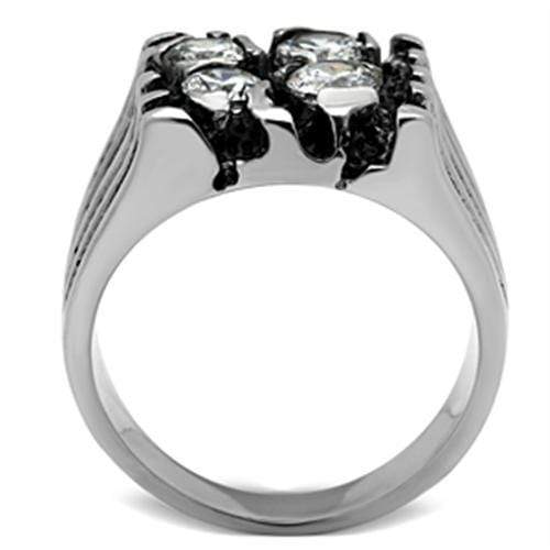 Silver Jewelry Rings Mens Rings TK366 Stainless Steel Ring with AAA Grade CZ Alamode Fashion Jewelry Outlet