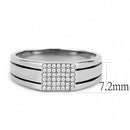 Silver Jewelry Rings Mens Stainless Steel Rings DA253 Stainless Steel Ring with AAA Grade CZ Alamode Fashion Jewelry Outlet