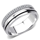 Silver Jewelry Rings Mens Stainless Steel Rings DA275 Stainless Steel Ring with AAA Grade CZ Alamode Fashion Jewelry Outlet