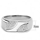 Silver Jewelry Rings Mens Stainless Steel Rings DA280 Stainless Steel Ring with AAA Grade CZ Alamode Fashion Jewelry Outlet