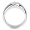 Silver Jewelry Rings Mens Stainless Steel Rings DA281 Stainless Steel Ring with AAA Grade CZ Alamode Fashion Jewelry Outlet