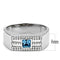 Silver Jewelry Rings Mens Stainless Steel Rings DA283 Stainless Steel Ring with Crystal Alamode Fashion Jewelry Outlet