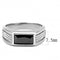 Silver Jewelry Rings Mens Stainless Steel Rings DA284 Stainless Steel Ring with CZ Alamode Fashion Jewelry Outlet