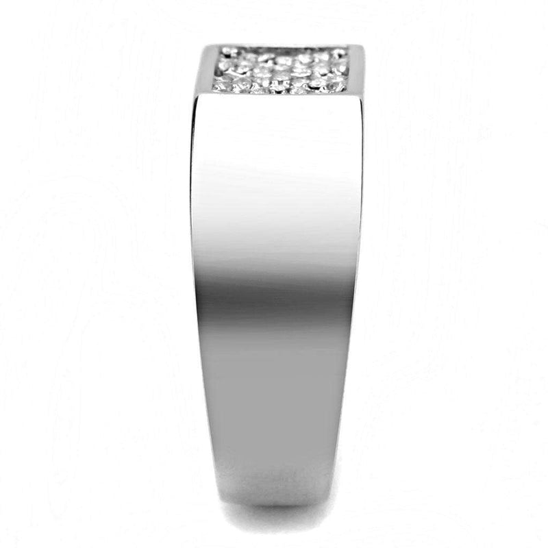 Silver Jewelry Rings Mens Stainless Steel Rings DA285 Stainless Steel Ring with AAA Grade CZ Alamode Fashion Jewelry Outlet