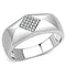 Silver Jewelry Rings Mens Stainless Steel Rings DA288 Stainless Steel Ring with AAA Grade CZ Alamode Fashion Jewelry Outlet