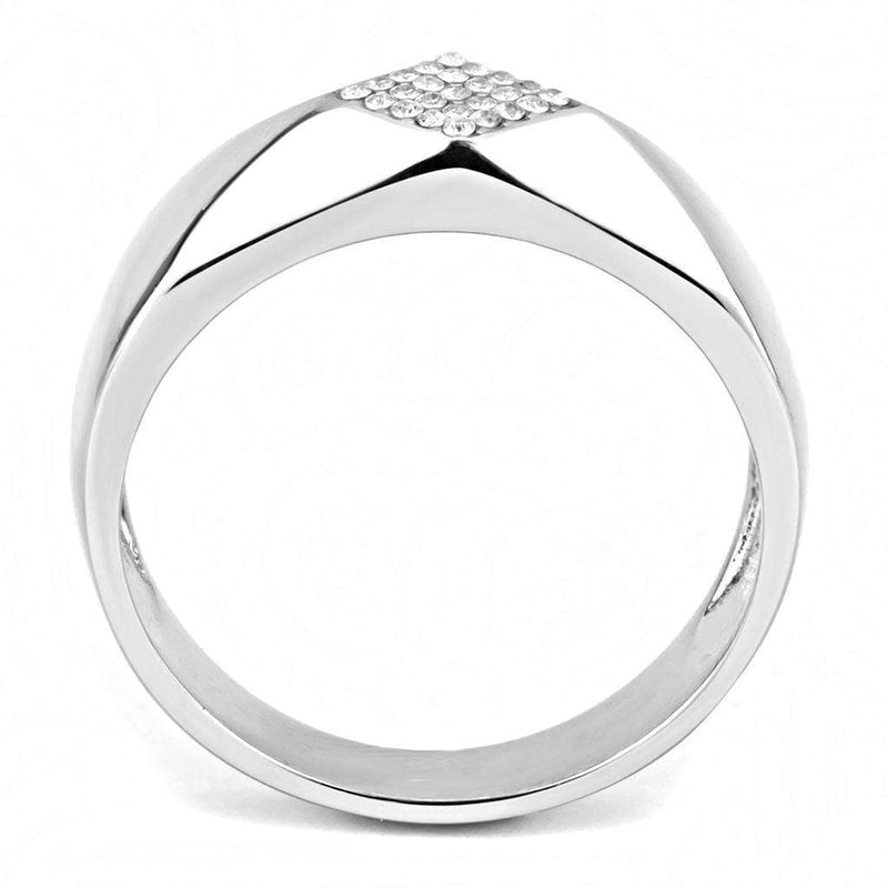 Silver Jewelry Rings Mens Stainless Steel Rings DA288 Stainless Steel Ring with AAA Grade CZ Alamode Fashion Jewelry Outlet