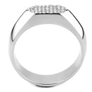 Silver Jewelry Rings Mens Stainless Steel Rings DA302 Stainless Steel Ring with AAA Grade CZ Alamode Fashion Jewelry Outlet