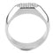 Silver Jewelry Rings Mens Stainless Steel Rings DA302 Stainless Steel Ring with AAA Grade CZ Alamode Fashion Jewelry Outlet