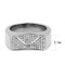 Silver Jewelry Rings Mens Stainless Steel Rings DA303 Stainless Steel Ring with AAA Grade CZ Alamode Fashion Jewelry Outlet