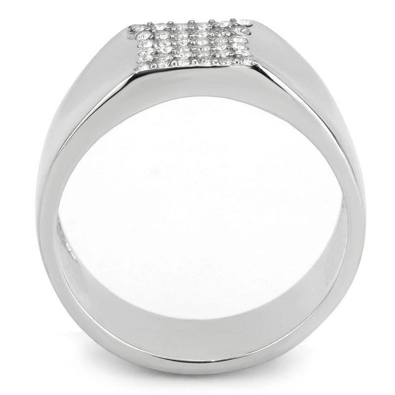 Silver Jewelry Rings Mens Stainless Steel Rings DA345 Stainless Steel Ring with AAA Grade CZ Alamode Fashion Jewelry Outlet