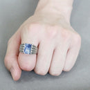 Mens Stainless Steel Rings TK1799 Stainless Steel Ring with Semi-Precious