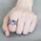 Mens Stainless Steel Rings TK1799 Stainless Steel Ring with Semi-Precious