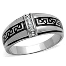 Mens Stainless Steel Rings TK1801 Stainless Steel Ring with Crystal