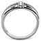 Mens Stainless Steel Rings TK1801 Stainless Steel Ring with Crystal