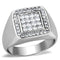 Mens Stainless Steel Rings TK1802 Stainless Steel Ring with AAA Grade CZ