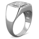 Mens Stainless Steel Rings TK1802 Stainless Steel Ring with AAA Grade CZ