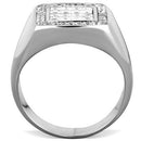 Mens Stainless Steel Rings TK1802 Stainless Steel Ring with AAA Grade CZ