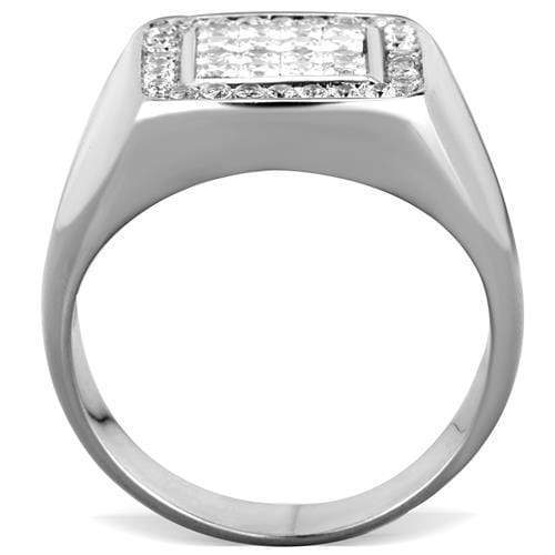 Mens Stainless Steel Rings TK1802 Stainless Steel Ring with AAA Grade CZ