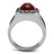 Mens Wedding Rings TK3007 Stainless Steel Ring with Semi-Precious in Siam