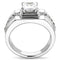 Mens Wedding Rings TK3011 Stainless Steel Ring with AAA Grade CZ