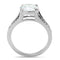 Mens Wedding Rings TK3020 Stainless Steel Ring with AAA Grade CZ