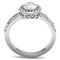 Mens Wedding Rings TK3021 Stainless Steel Ring with AAA Grade CZ