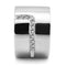 Mens Wedding Rings TK3040 Stainless Steel Ring with Top Grade Crystal