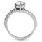 Mens Wedding Rings TK3094 Stainless Steel Ring with AAA Grade CZ