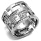 Mens Wedding Rings TK3105 Stainless Steel Ring with Top Grade Crystal