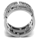 Mens Wedding Rings TK3105 Stainless Steel Ring with Top Grade Crystal