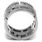 Mens Wedding Rings TK3105 Stainless Steel Ring with Top Grade Crystal