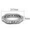 Mens Wedding Rings TK3106 Stainless Steel Ring with Top Grade Crystal