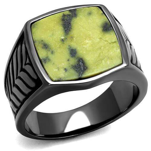 Mens Wedding Rings TK3112 Stainless Steel Ring with Semi-Precious