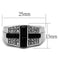 Silver Jewelry Rings Mens Wedding Rings TK3117 Stainless Steel Ring with Semi-Precious Alamode Fashion Jewelry Outlet